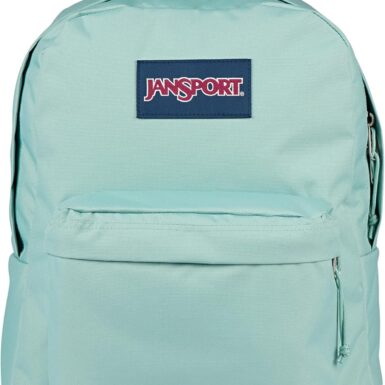 JanSport SuperBreak One Backpack - Durable, Lightweight Bag with 1 Main Compartment, Front Utility Pocket with Built-in Organizer, Premium Backpack, Faded Sage