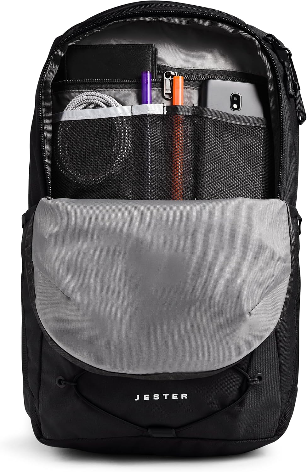 The North Face Women's Jester Everyday Backpack, Blk-NPF, OSFA | Commuter Travel Bag, Laptop Sleeve, Water-Repellent - Image 4